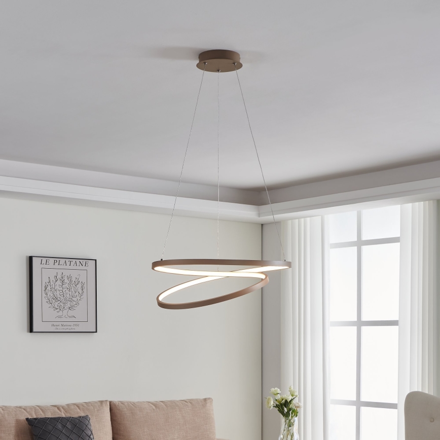 Eglo - LED pendel LED/36W/230V 3000K beige