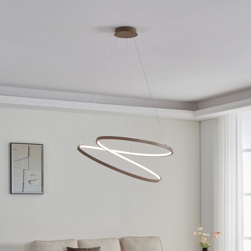 Eglo - LED pendel LED/42W/230V 3000K beige