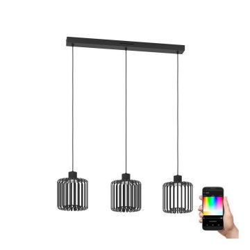 Eglo - LED pendel m. RGBW-farver dæmpbar 3xLED/3,7W/230V 2700-6500K