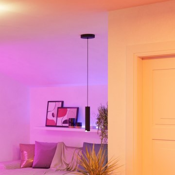 Eglo - LED pendel m. RGBW-farver dæmpbar LED/3,7W/230V 2700-6500K sort
