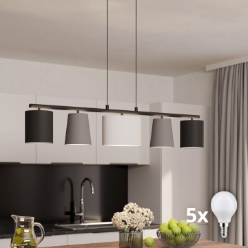 Eglo - LED-pendel med kabel 5xE14/25W/230V