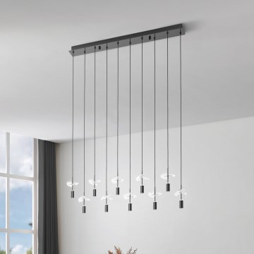 Eglo - LED-pendel med wire 10xLED/2,6W/230V 2200/3000/4000K blank krom