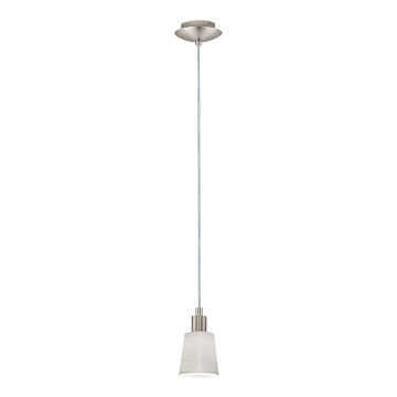 Eglo - LED pendel MY CHOICE 1xE14/4W/230V  mat krom/cremefarvet