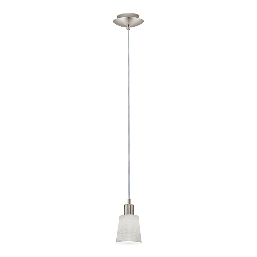 Eglo - LED pendel MY CHOICE 1xE14/4W/230V  mat krom/cremefarvet