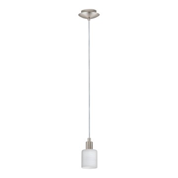 Eglo - LED pendel MY CHOICE 1xE14/4W/230V mat krom/hvid