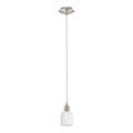 Eglo - LED pendel MY CHOICE 1xE14/4W/230V  mat krom/hvid