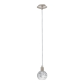 Eglo - LED pendel MY CHOICE 1xE14/4W/230V mat krom/hvid/sort