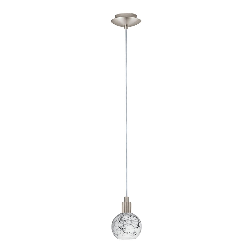 Eglo - LED pendel MY CHOICE 1xE14/4W/230V mat krom/hvid/sort