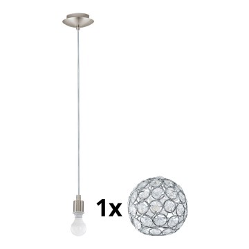 Eglo - LED pendel MY CHOICE 1xE14/4W/230V  mat krom