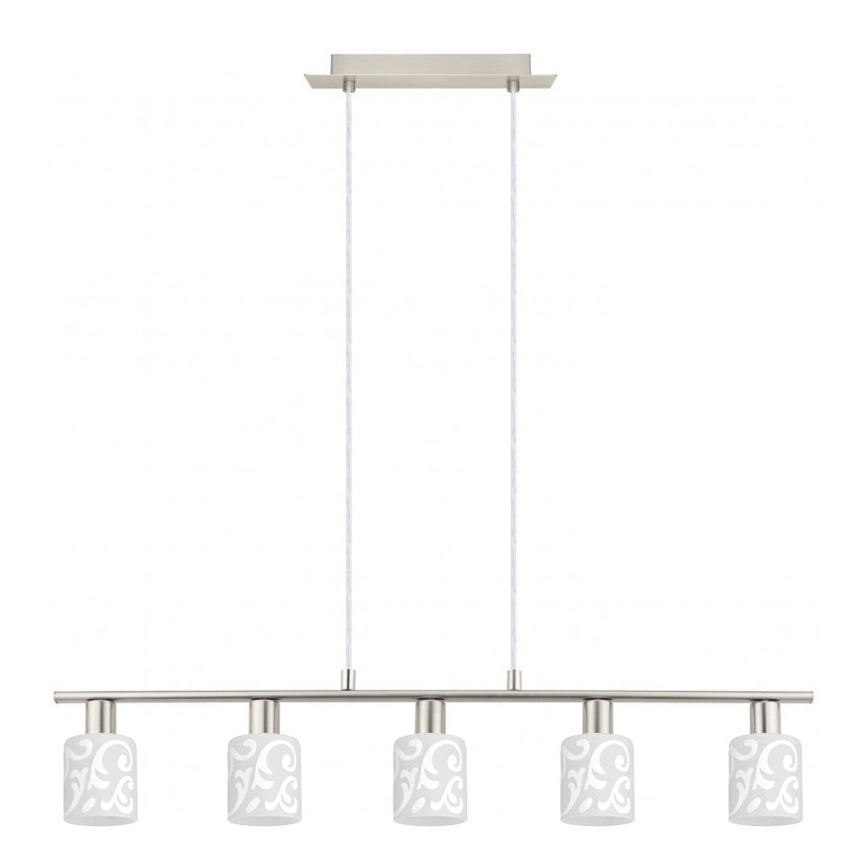 Eglo - LED pendel MY CHOICE 5xE14/4W/230V mat krom/hvid