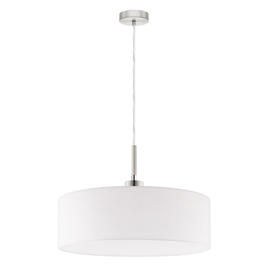 Eglo - LED-pendel på kabel TUNJA 1xE27/60W/230V hvid
