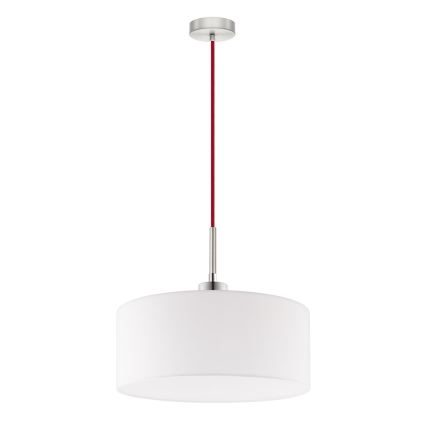 Eglo - LED pendel på kabel TUNJA 1xE27/60W/230V hvid