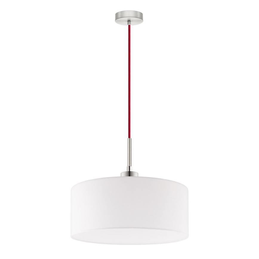 Eglo - LED pendel på kabel TUNJA 1xE27/60W/230V hvid