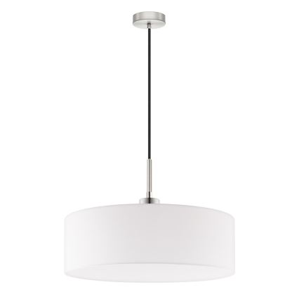 Eglo - LED-pendel på kabel TUNJA 1xE27/60W/230V hvid
