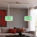 Eglo - LED pendel på kabel TUNJA 2xE27/60W/230V mat krom/grøn