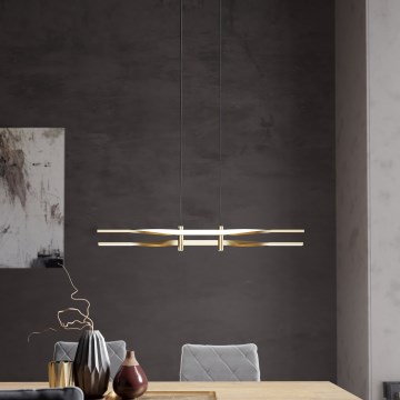 Eglo - LED-pendel på wire LED/21W/230V guldfarvet