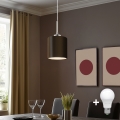 Eglo - LED pendel TUNJA 1xE27/60W/230V brun