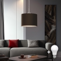 Eglo - LED pendel TUNJA 1xE27/60W/230V brun