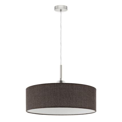 Eglo - LED pendel TUNJA 1xE27/60W/230V brun
