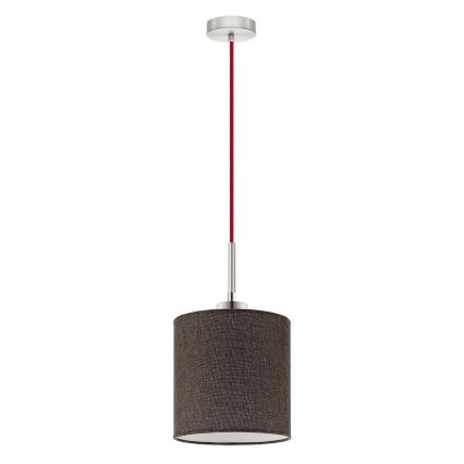 Eglo - LED pendel TUNJA 1xE27/60W/230V brun