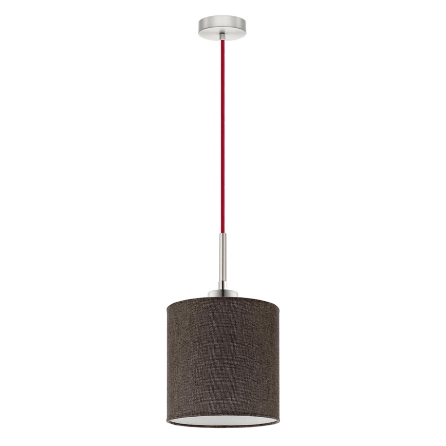 Eglo - LED pendel TUNJA 1xE27/60W/230V brun