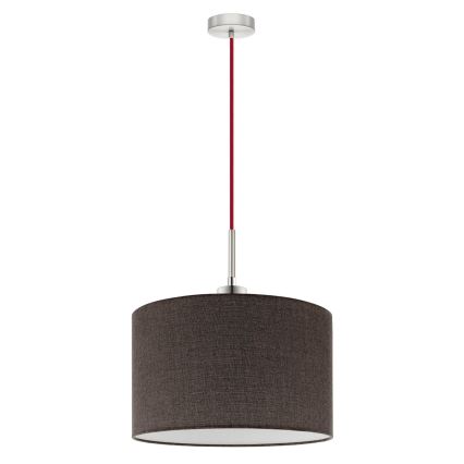 Eglo - LED pendel TUNJA 1xE27/60W/230V brun