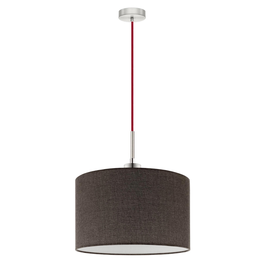Eglo - LED pendel TUNJA 1xE27/60W/230V brun
