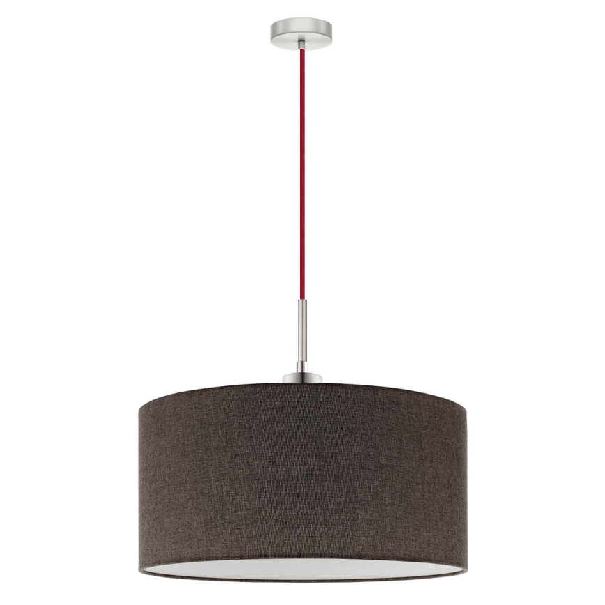 Eglo - LED pendel TUNJA 1xE27/60W/230V brun