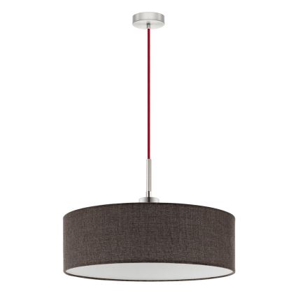 Eglo - LED pendel TUNJA 1xE27/60W/230V brun