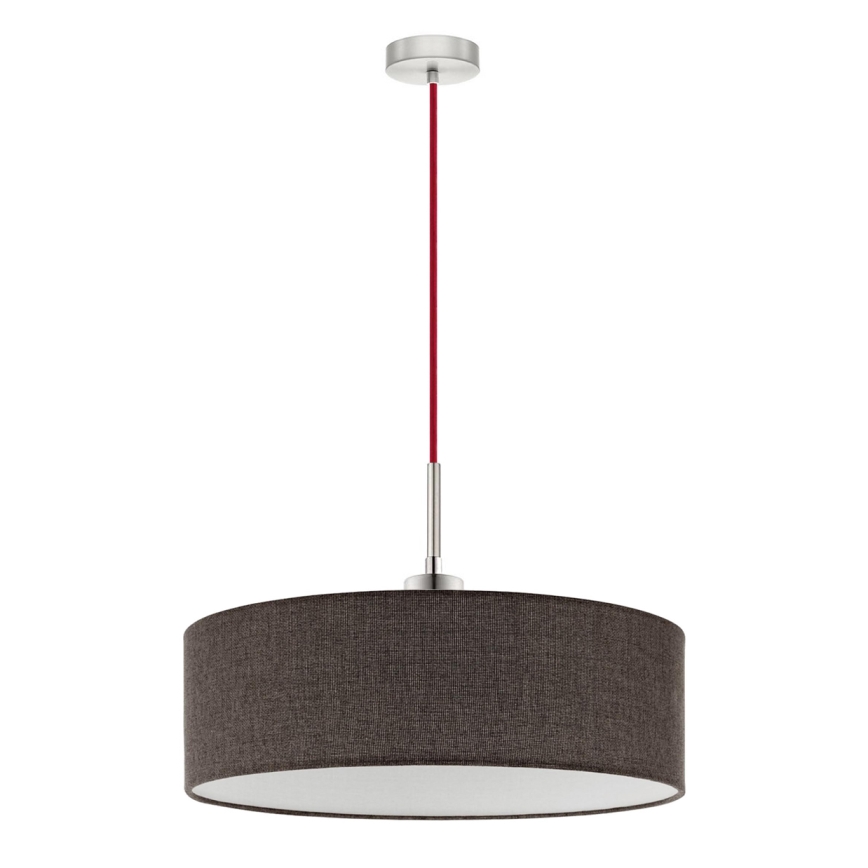Eglo - LED pendel TUNJA 1xE27/60W/230V brun