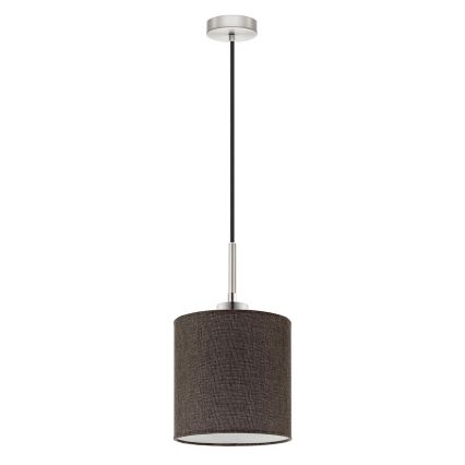 Eglo - LED pendel TUNJA 1xE27/60W/230V brun