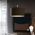 Eglo - LED pendel TUNJA 1xE27/60W/230V brun