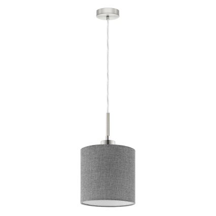 Eglo - LED pendel TUNJA 1xE27/60W/230V grå