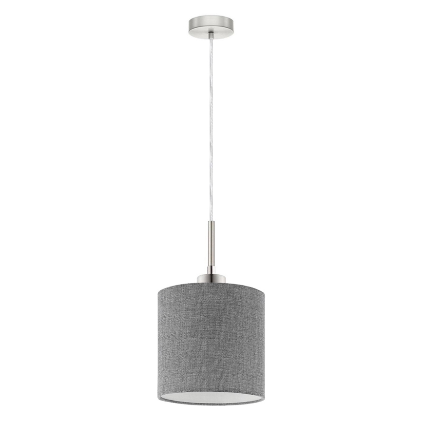 Eglo - LED pendel TUNJA 1xE27/60W/230V grå