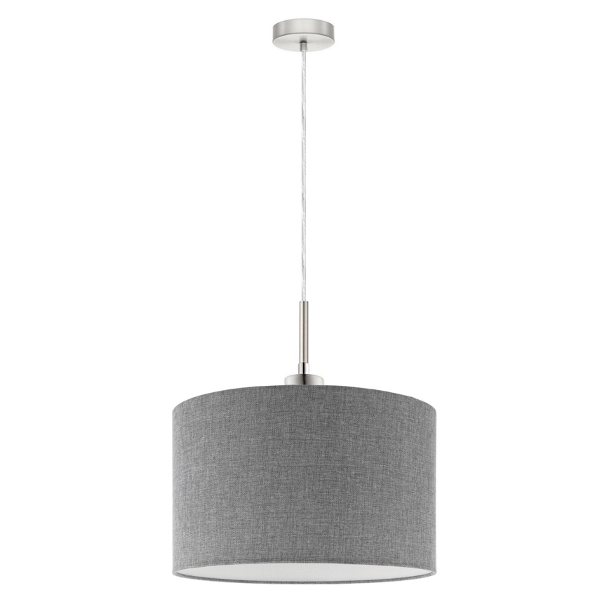 Eglo - LED pendel TUNJA 1xE27/60W/230V grå