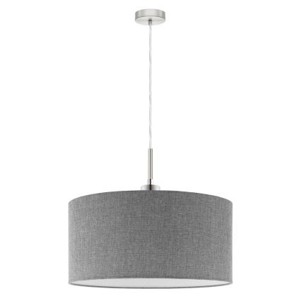 Eglo - LED pendel TUNJA 1xE27/60W/230V grå