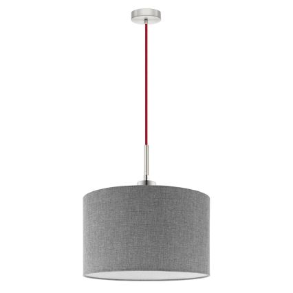 Eglo - LED pendel TUNJA 1xE27/60W/230V grå
