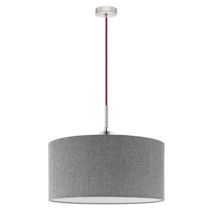 Eglo - LED pendel TUNJA 1xE27/60W/230V grå