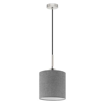 Eglo - LED pendel TUNJA 1xE27/60W/230V grå