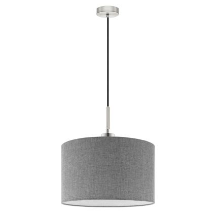 Eglo - LED pendel TUNJA 1xE27/60W/230V grå