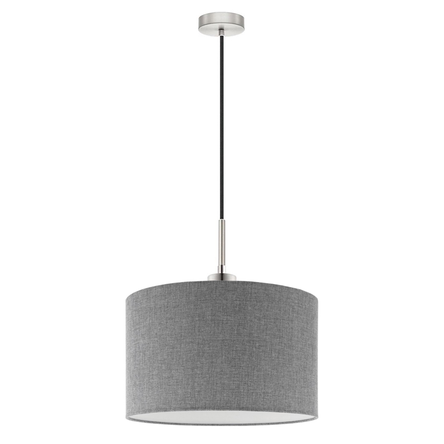 Eglo - LED pendel TUNJA 1xE27/60W/230V grå