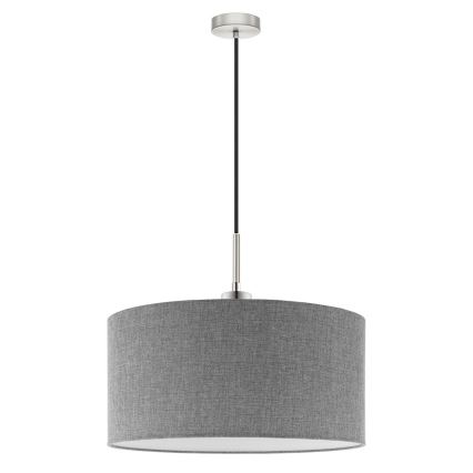 Eglo - LED pendel TUNJA 1xE27/60W/230V grå