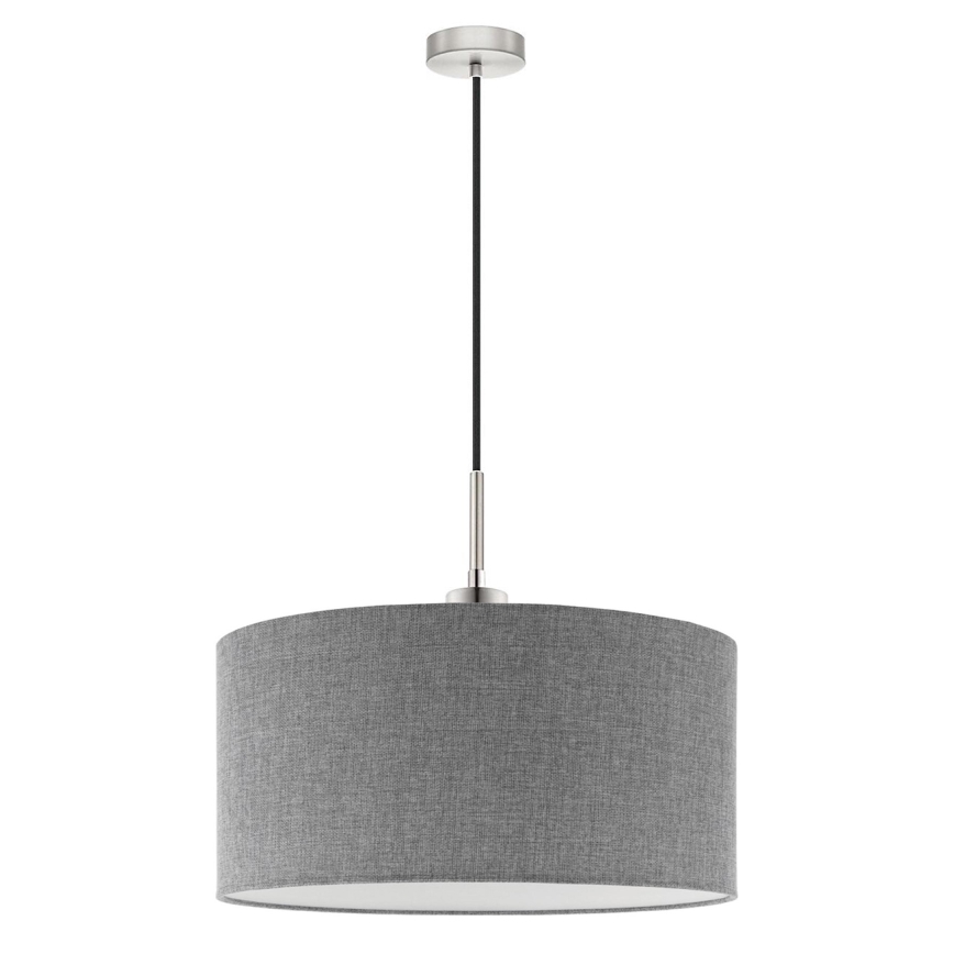 Eglo - LED pendel TUNJA 1xE27/60W/230V grå