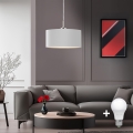 Eglo - LED pendel TUNJA 1xE27/60W/230V hvid