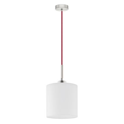 Eglo - LED pendel TUNJA 1xE27/60W/230V hvid