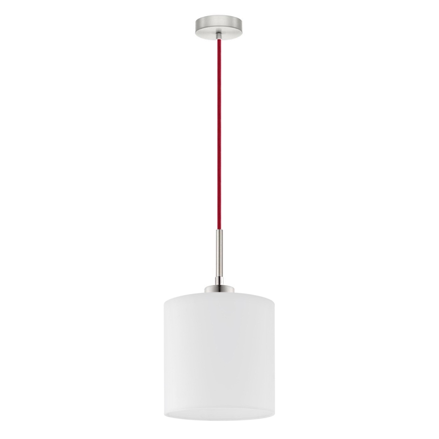 Eglo - LED pendel TUNJA 1xE27/60W/230V hvid
