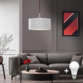 Eglo - LED pendel TUNJA 1xE27/60W/230V hvid