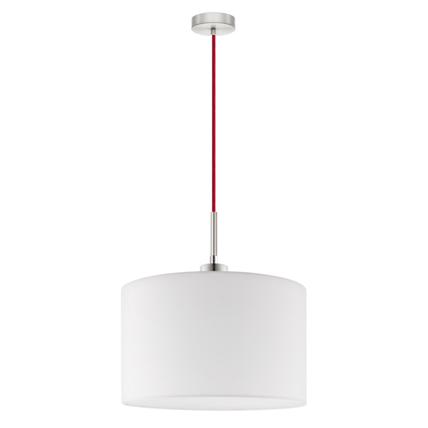 Eglo - LED pendel TUNJA 1xE27/60W/230V hvid