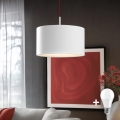 Eglo - LED pendel TUNJA 1xE27/60W/230V hvid