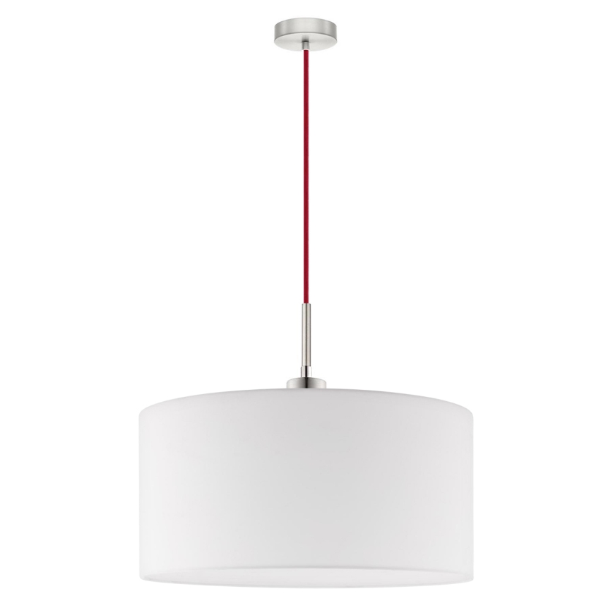 Eglo - LED pendel TUNJA 1xE27/60W/230V hvid